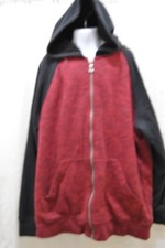 Youth/Kids Hoodie Jacket by Urban Pipeline size Large Black and Red in color