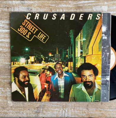  70 s Crusaders Street Life MCA 3094 Vintage VG+++ lp Funk Blue vinyl records 