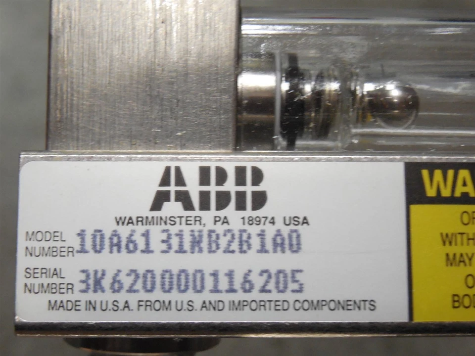 NEW ABB 10A6131NB2B1A00AAEXBCD10 Global PurgeMaster Flowmeter Assembly - Image 3 of 4