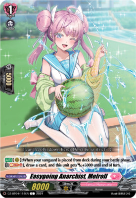 Bushiroad Cardfight Vanguard Easygoing Anarchist, Melroll DZ-BT04/118EN C