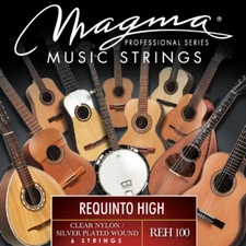 Magma REQUINTO Guitar Strings High Tension Clear Nylon - Silver Plated Wound Set