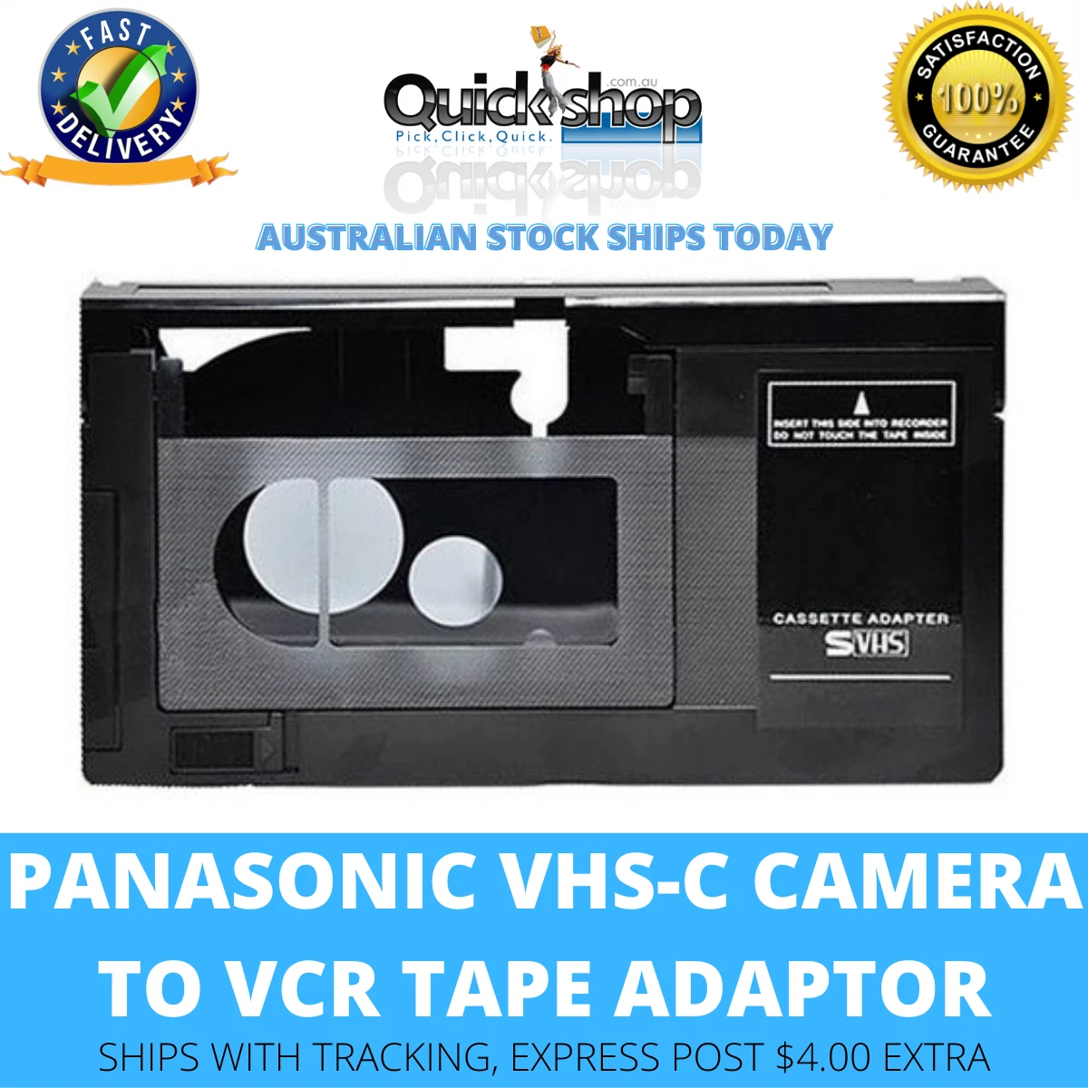 VHSC To VHS VCR Standar Motorized VHS Cassette Adapter For, 40 OFF