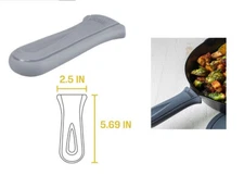 LODGE Deluxe Hot Handle Holder,  Stone Gray / Silicone / #ASDHH06  /  ships free