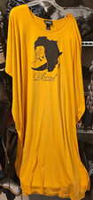 Ashro Womens yellow tunic kaftan dress One size fits all