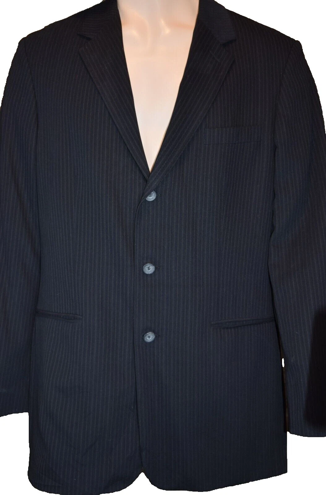 Chaquetas de Traje a Rayas Claiborne para hombres