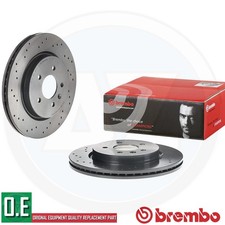 PAAR GELOCHTE BREMSSCHEIBEN HINTEN FÜR VAUXHALL ASTRA J VXR GTC BREMBO OEM 315 mm