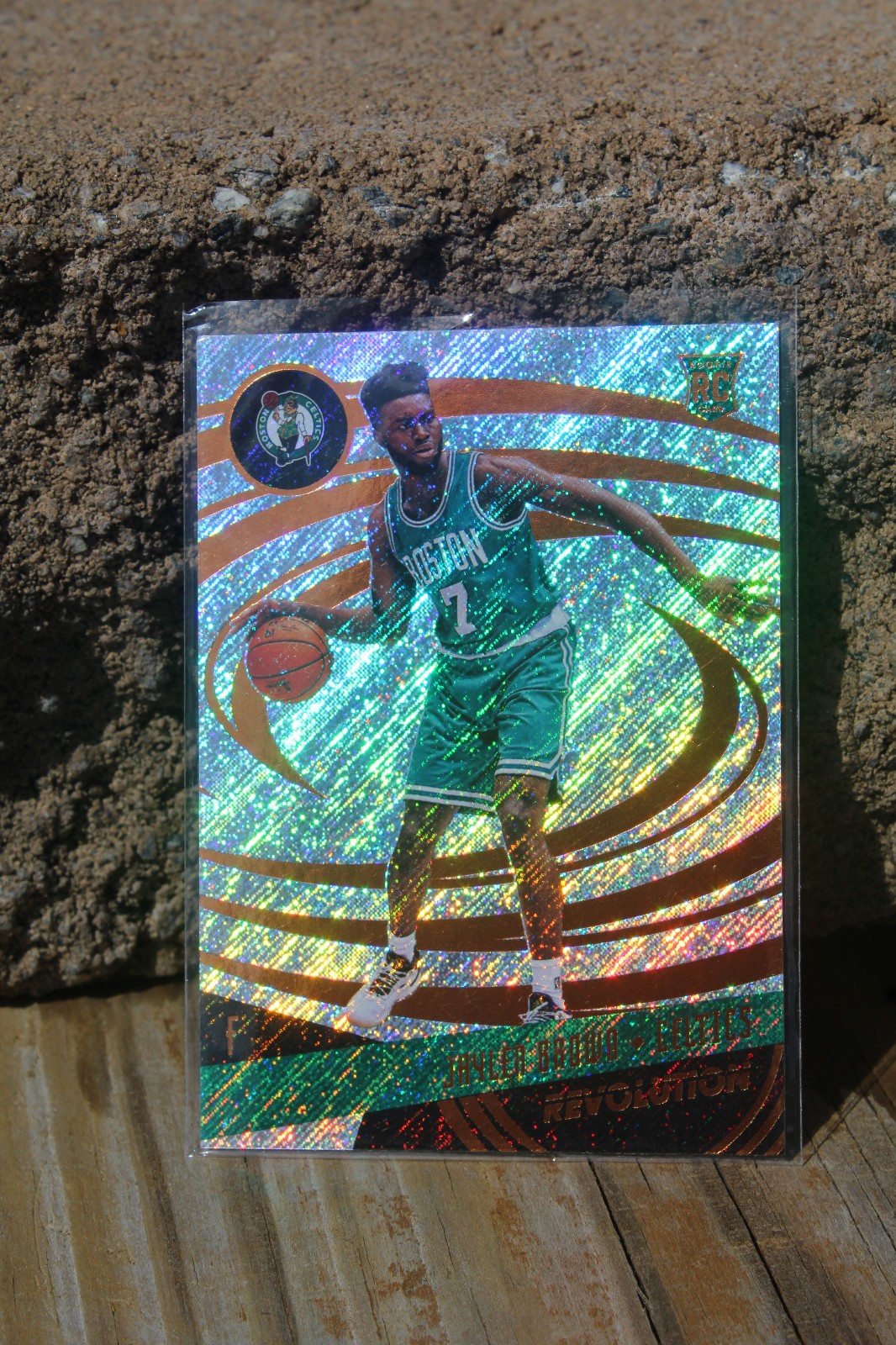 2016-17 PANINI REVOLUTION HOLO FOIL #107 JAYLEN BROWN ROOKIE CARD-NMT- CELTICS