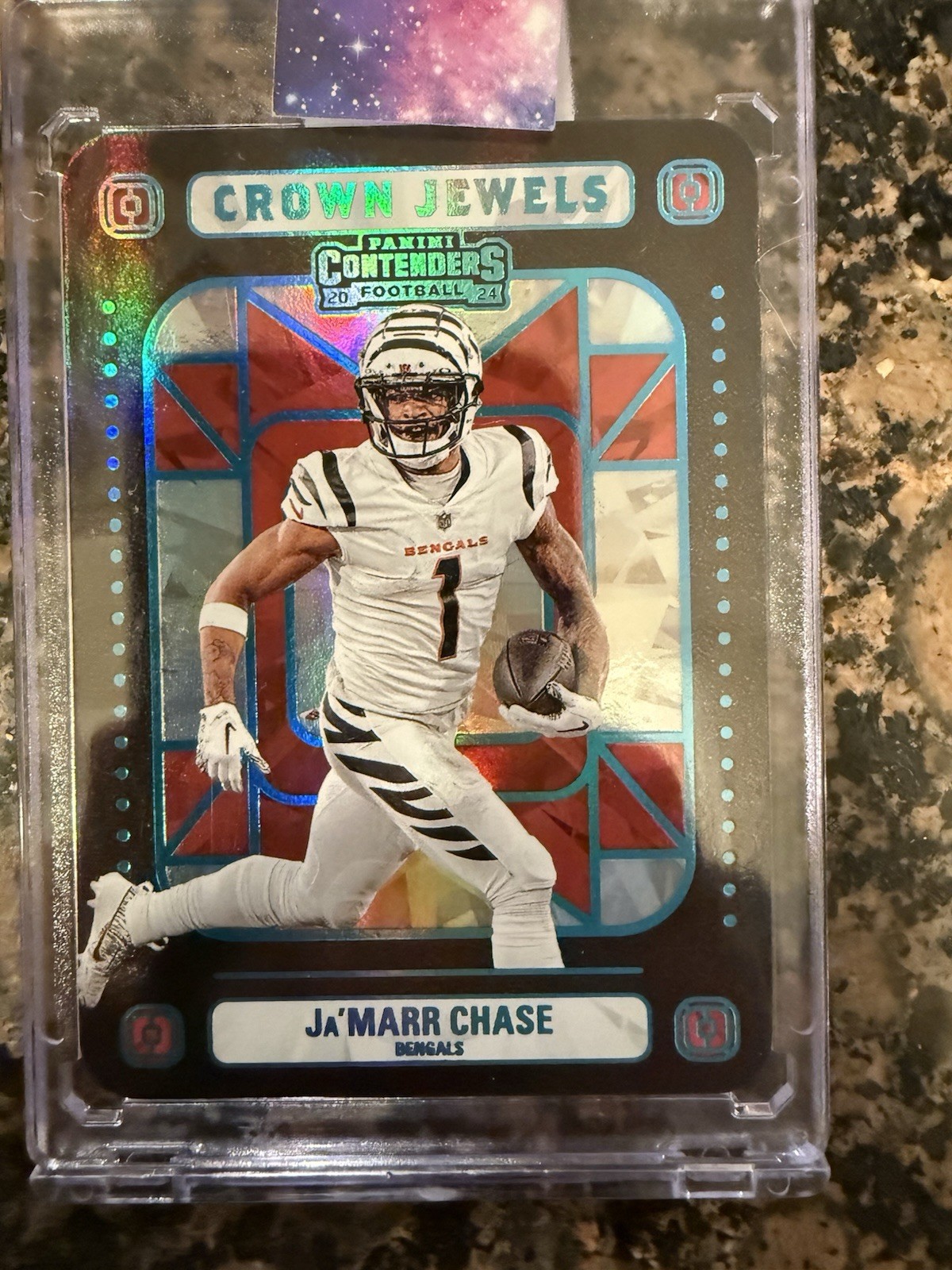 2024 Panini Contenders Ja’Marr Chase #15 Crown Jewels (SSP) Case Hit Bengals