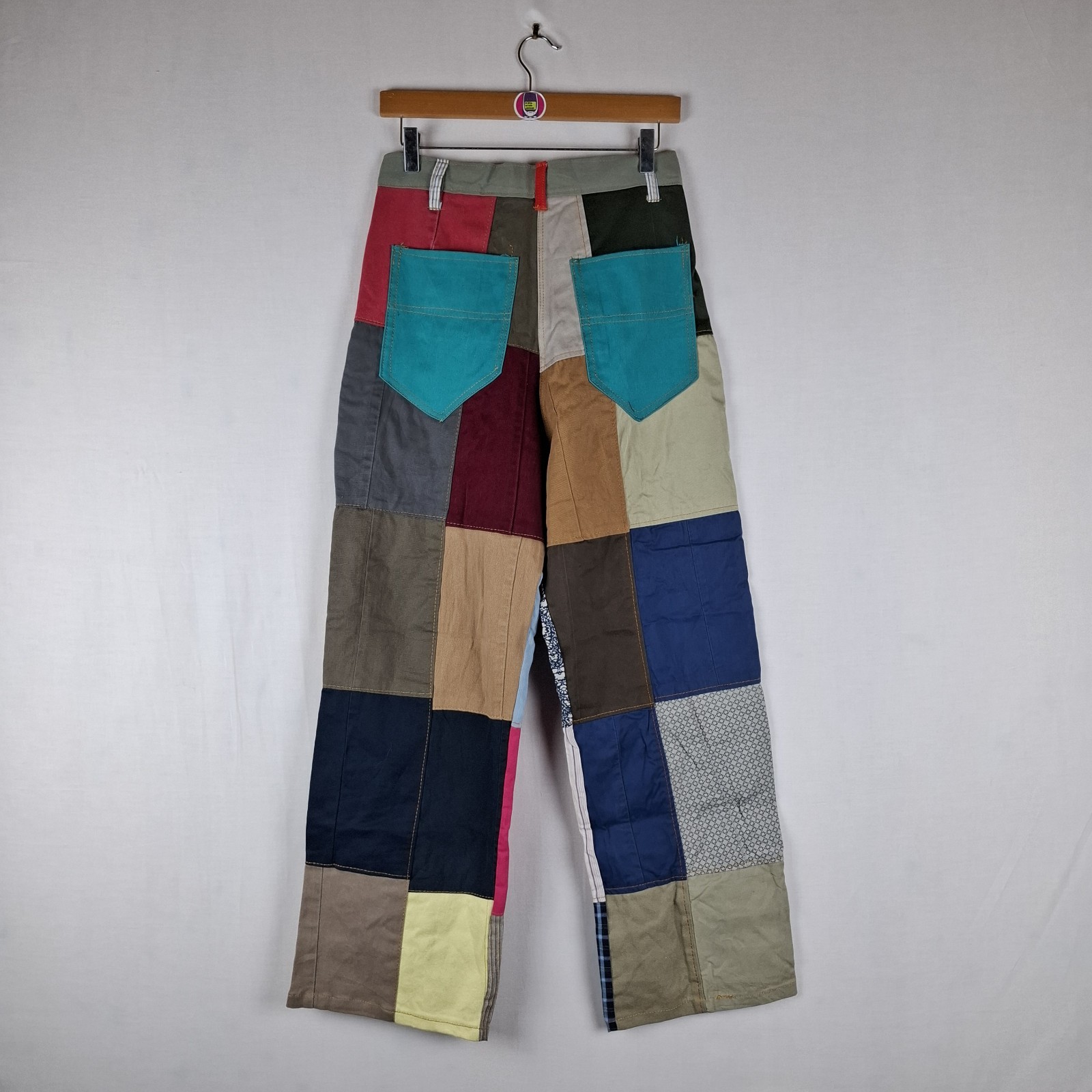 Upcycled Patchwork Wide Leg Trousers Zero Waste F… - image 10