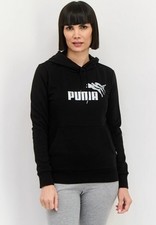 SUPER SALE Puma Ess Metallics Sparkle Graphic Womens Hoodie 67408701 