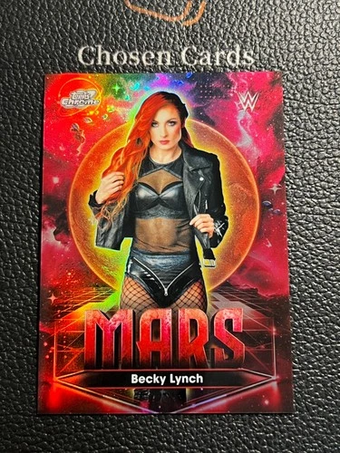 2026 Topps Cosmic Chrome WWE Becky Lynch Planetary Pursuit Mars PPMR-7 TJP