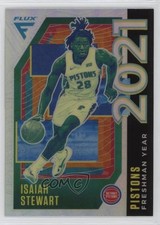 2020-21 Panini Flux Freshman Year Silver Prizm Isaiah Stewart #5 8h8