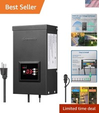 200W Low Voltage Transformer with 3 Independent Control Outputs, Landscape Tr...