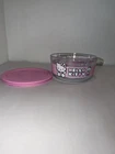 Hello Kitty Pyrex 4 Cup Glass Bowl With Plastic Lid Pre-Owned Excellent 6”x3”