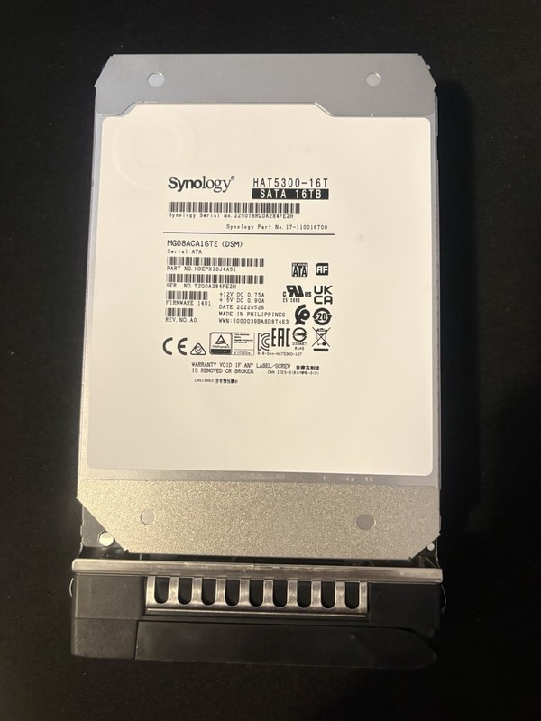 Synology HAT5300-16T 16TB 7200RPM 3.5" SATA Enterprise HDD NAS Drive
