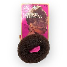 VTG 1970s NOS Goody Chignon Foundation on Card Unused Retro Prop Hair Accessory
