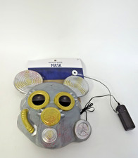 Mutated Mouse Halloween Costume Mask, Red Light Up Eyes