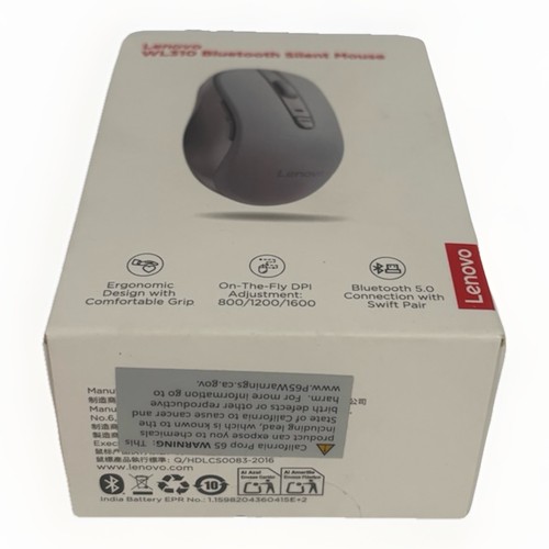 Lenovo WL310 Bluetooth Silent Mouse Ergonomic Adjustable DPI Wireless New - Picture 3 of 4