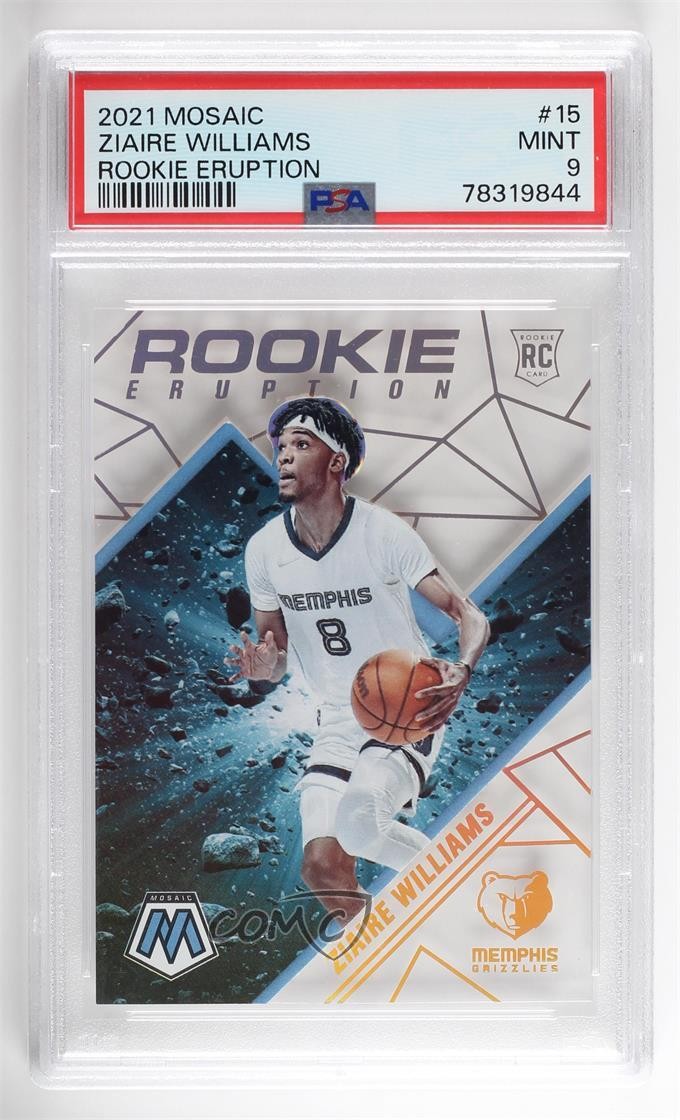 2021-22 Panini Mosaic Rookie Eruption Ziaire Williams #15 PSA 9 MINT RC 0q77