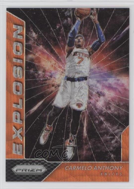 2016-17 Panini Prizm Explosion Orange Wave 14/25 Carmelo Anthony #6 HOF ru7
