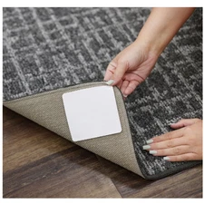 4 Mohawk Home Non Slip Corner Gripper Area Rug Tabs Double Sided 4"x4" Square b2