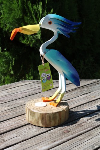 Statua Nauti Birds & Critters "Breeze" The Pelican fatta a mano PVC fatta a mano USA - Foto 4 di 14