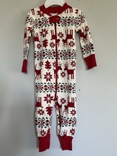 Hanna Andersson Pajamas 12-18 Months Fair Isle Reindeer Trees Snowflakes Unisex