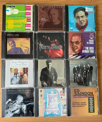 LOT OF 13  JAZZ  CDs/DIZZY GILLESPIE/TOMMY FLANAGAN/GEORGE RUSSELL/HAROLD LAND