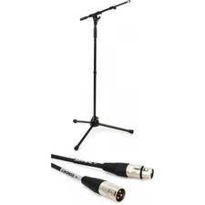 K M KM21090 Mic Stand Jumperz 25' Mic Cable Package