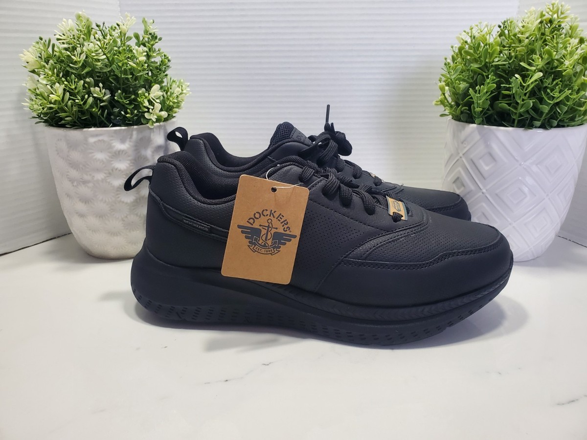 Size 9M- Dockers Comfort Flex Walker Lightweight Wide Shoes, Black/White DOCKERS WIDE WIDTH SIZES 8 TO 13 BLACK OVERTIME LASER  main image 3