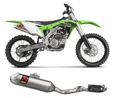 Full System Exhaust Titanium Akrapovic Evolution Kawasaki Kx 250 F, 2017 2020