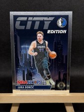 2023-24 Panini Hoops Premium Stock Luka Doncic City Edition Silver Prizm #23
