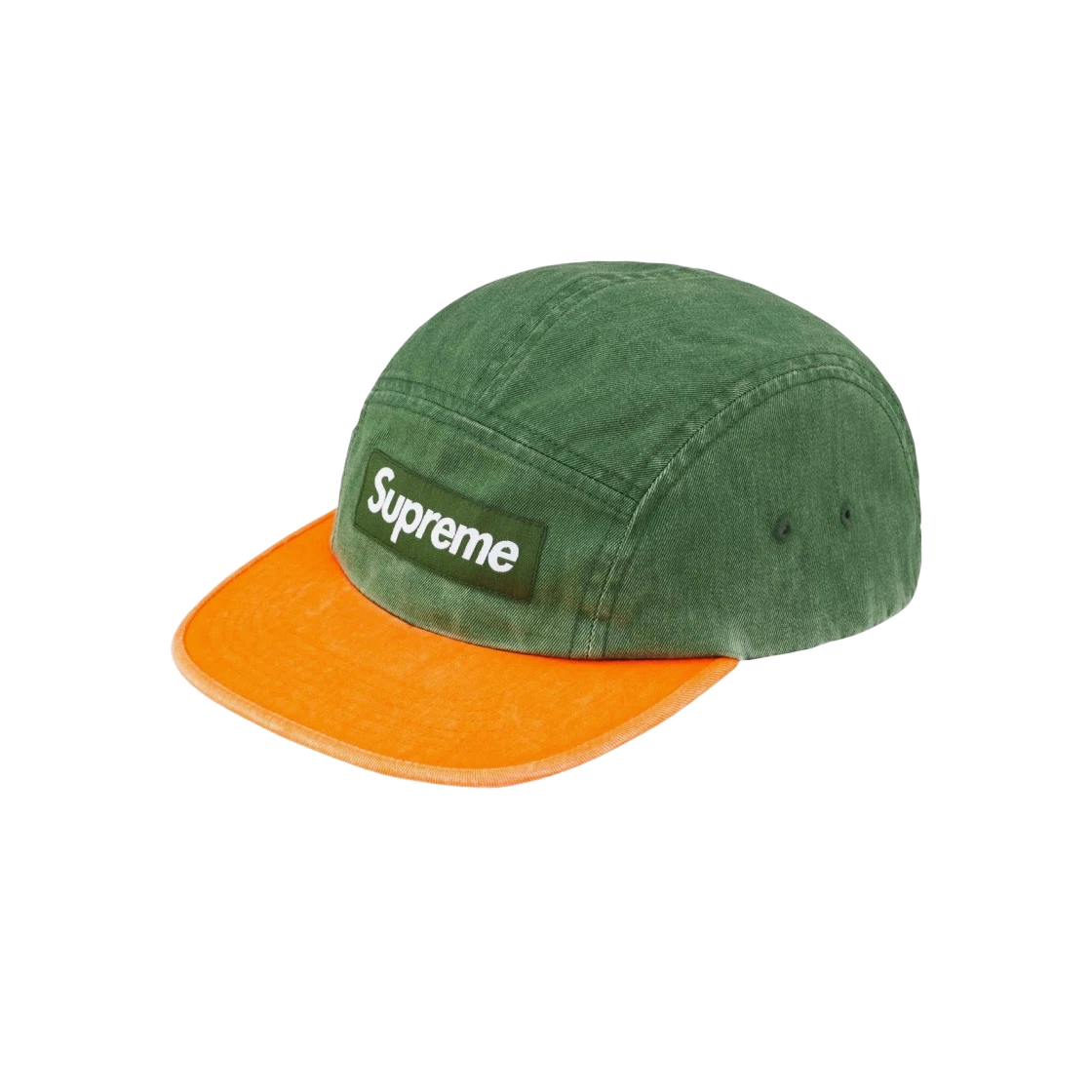 Casquette de camp 2 tons Supreme Pigment verte   24SS