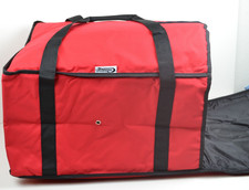 Lot of 4 Choice Insulated Pizza Delivery Bag Red Nylon 20 1/2" x 20 1/2" x 12"