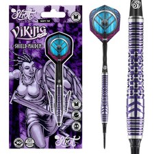 Shot Darts Soft Tip, Viking Shield Maiden 18g, 90 Tungsten Barrel, Front Wei...