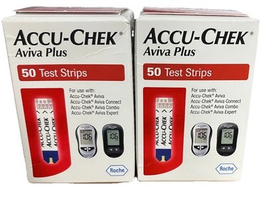 100 Accu-Chek Aviva Plus Test Strips~Exp~9/30/26~$63.99~FREE SHIP
