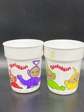 Vintage 1998 Teletubbies Plastic Cups X2