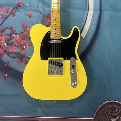 USA  Yellow TL Style Electric Guitar Maple Fretboard SS Pickups 