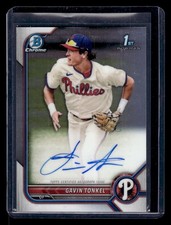 2022 Bowman Chrome #CPA-GTL Gavin Tonkel Prospect Autographs