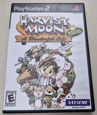 Harvest Moon A Wonderful Life - PS2 - Complete - Includes Custom Memory Card