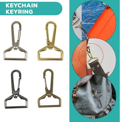 1-20 STÜCK VERSCHLÜSSE KARABINER DREHBAR TRIGGER CLIPS KARABINERHAKEN FÜR TASCHE GELDBÖRSEN 25/32/38 MM