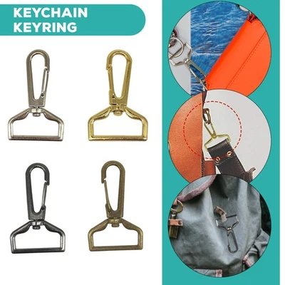 CRAFT SHOP 1-20 STÜCK VERSCHLÜSSE KARABINER DREHBAR TRIGGER CLIPS KARABINERHAKEN FÜR TASCHE GELDBÖRSEN 25/32/38 MM