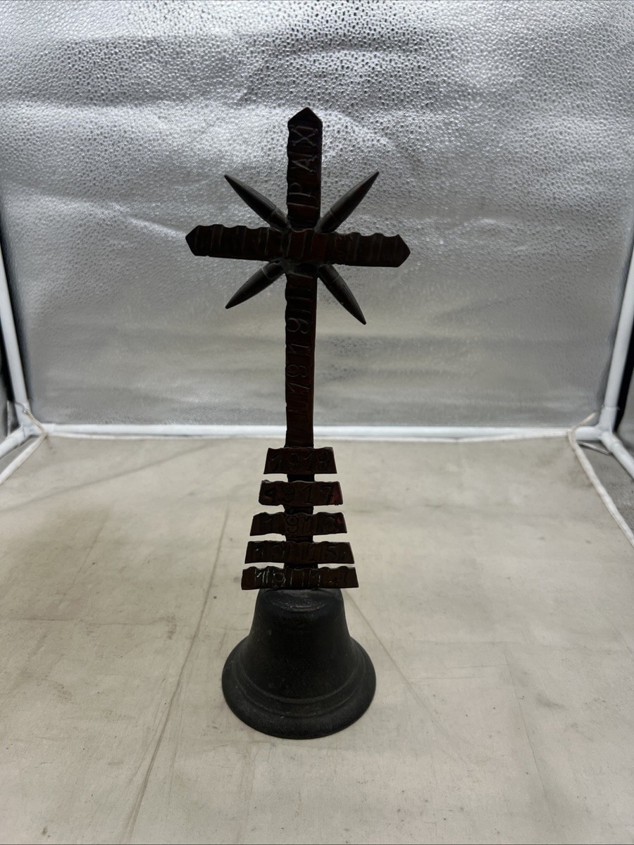 WW1 Trench Art Cross On Top Of Bell Beautiful 1914-1919 (Z905 | eBay