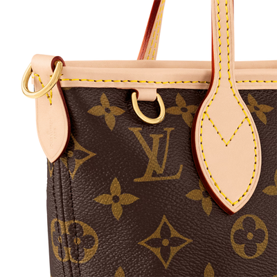 NEW Louis Vuitton Monogram Neverfull BB Tote Bag Beige M46705