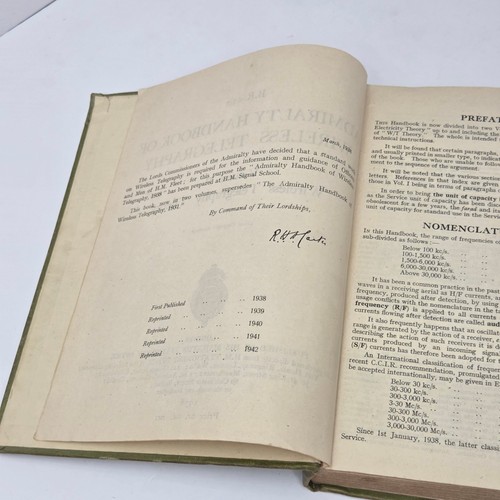 Admiralty Handbook Wireless Telegraphy Vol II 1938 Hardcover - Picture 7 of 9
