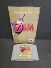 Legend Of Zelda Ocarina Of Time Nintendo 64 1998 N64 w/ Manual Tested B18B