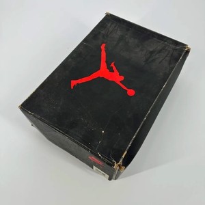 Vintage 1990 Air Jordan 5 Black Metallic SHOE BOX ONLY SIZE 10