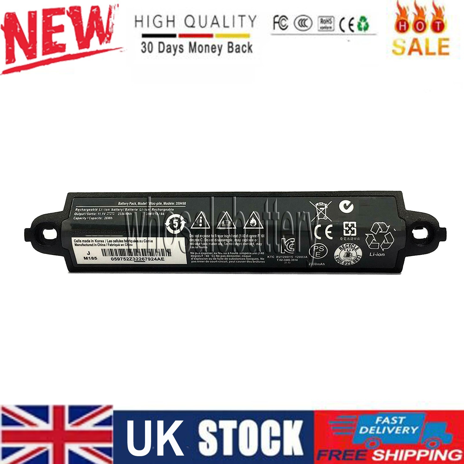 359498 Speaker BatteryFor Bose SoundLink III 330107 330107A 359495 359498 330105