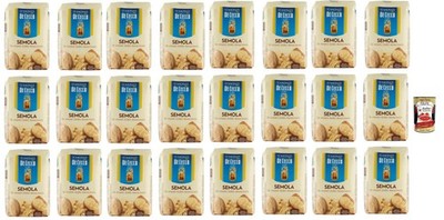 De Cecco Semola Di Grano Duro Rimacinata, Grieß Durum 24x 1kg+Polpa 400g