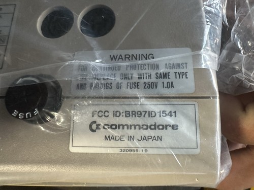 Vintage Commodore Floppy Disk Drive Model 1541 Powers On New No Box Just Unit - Picture 5 of 7